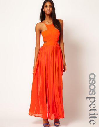 Asos Maxi Dress with Strappy Back - Lyst