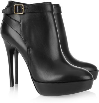 Burberry Prorsum Leather Ankle Boots - Lyst