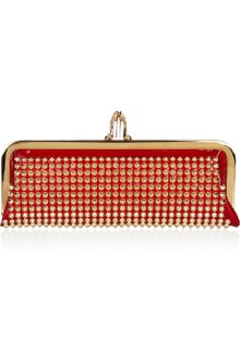 Christian Louboutin Miss Loubi Spiked Patent Leather Clutch - Lyst