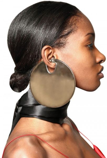 Givenchy Round Brass Metal Earrings in Gold - Lyst