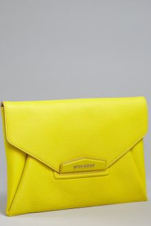 Givenchy  Leather Antigona Envelope Clutch - Lyst