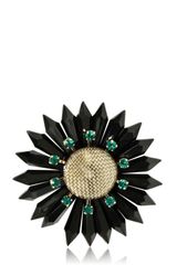 Marni Resin and Swarovski Brooch