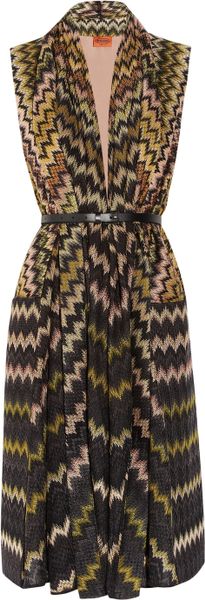 Missoni Zigzag Crochetknit Woolblend Vest - Lyst