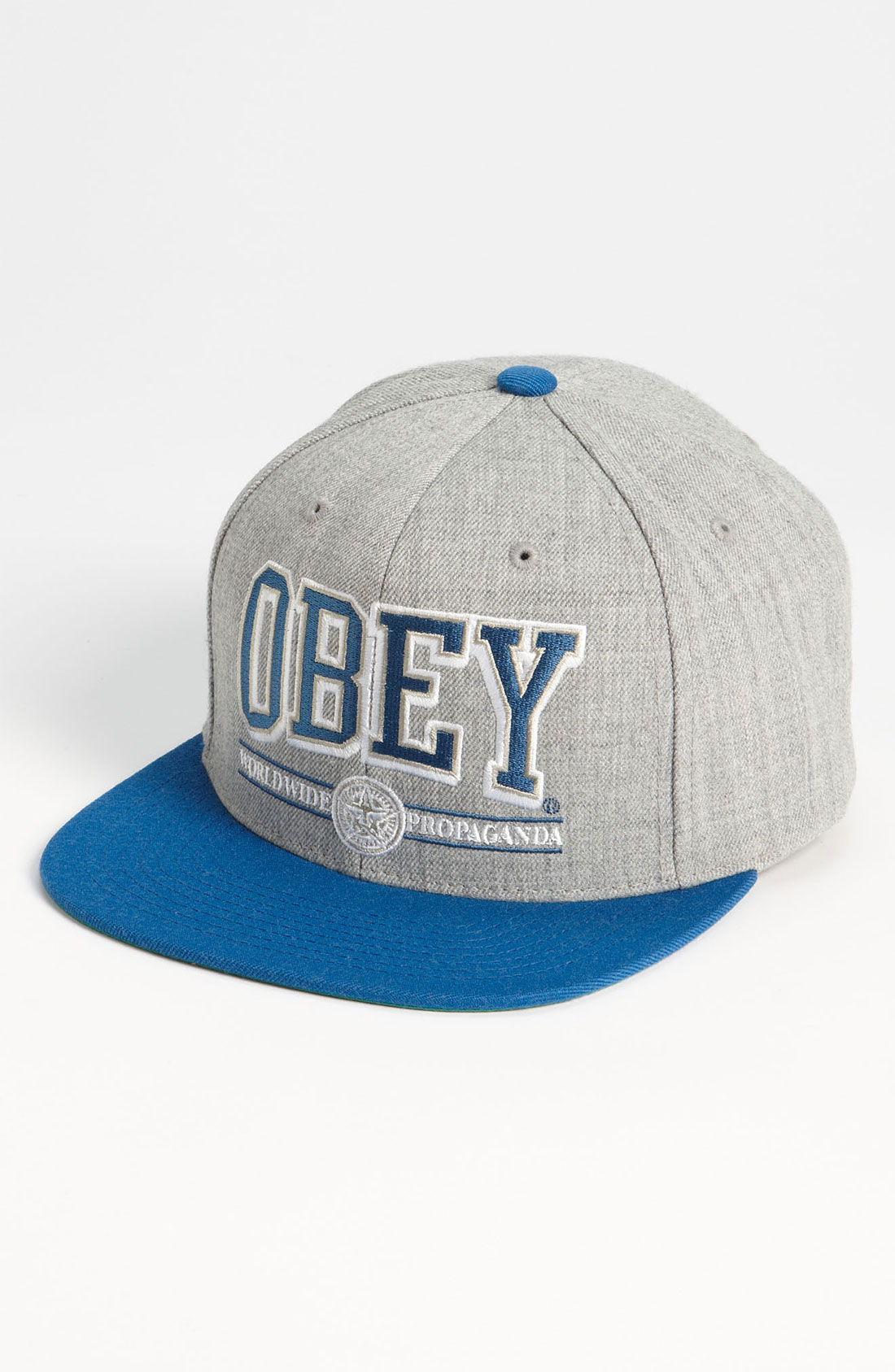 Obey Athletics Baseball Cap in Blue for Men (light grey) Lyst
