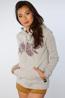 RVCA The Peacock Pull Over Hoody in Athletic Heather - Lyst