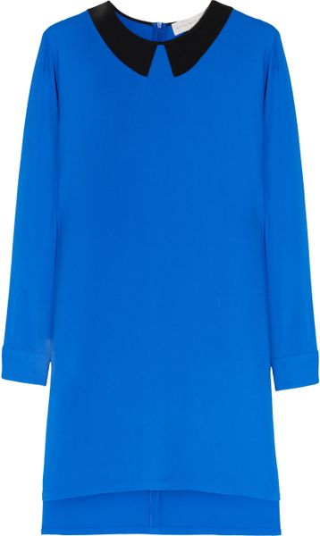 Stella Mccartney Duke Stretch Cady Dress in Blue - Lyst