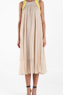 Tibi Iona Beading Pleated Dress - Lyst