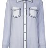 Tory Burch Silk Blouse in Blue - Lyst