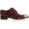 Valentino Studded Patentleather and Metal Shoes in Brown (prune) - Lyst
