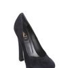 Yves Saint Laurent 140mm Palais Suede Pumps in Black (navy) - Lyst