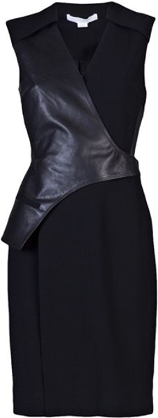 Alexander Wang Leather Vest Dress in Black - Lyst