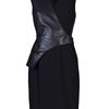 Alexander Wang Leather Vest Dress in Black - Lyst