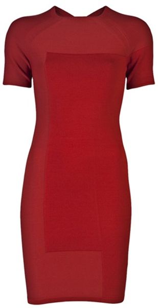 Alexander Wang Bodycon Dress in Red - Lyst