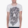 Balmain Lion Crest Sketch Tshirt in White for Men (cream) - Lyst