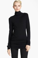 Donna Karan New York Collection Ruched Turtleneck