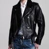 Dsquared2 Shearlingcollar Leather Biker Jacket in Black for Men - Lyst