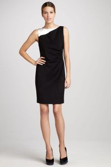 Elie Tahari Olympia Bw Dress - Lyst