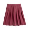 J.crew Pleated Skirt in Wool Crepe in Purple (cabernet) - Lyst