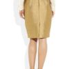 Just Cavalli Metallic Twill Pencil Skirt in Gold - Lyst