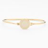 Marc By Marc Jacobs Classic Marc Disc Skinny Bangle in Beige (cream/ gold) - Lyst