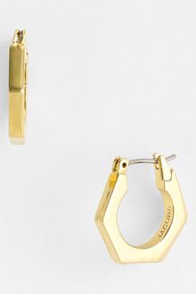 Marc By Marc Jacobs Bolts Slice Small Geometric Hoop Earrings - Lyst