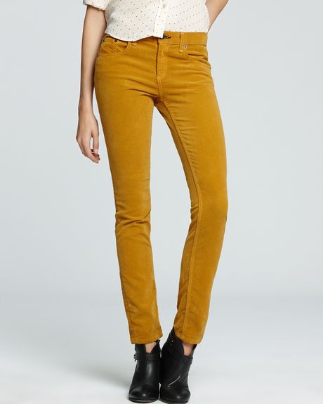 corduroy yellow pants