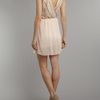 Tfnc Sequin Top with Cross Over Chiffon Skirt in Pink (cream) - Lyst