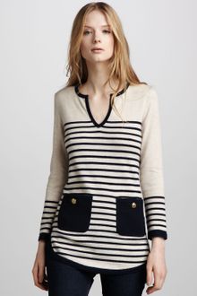 Tory Burch Odessa Striped Tunic - Lyst