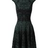 Alexander Mcqueen Wool Blend Knit Dress in Green - Lyst