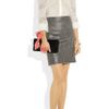 Christian Louboutin Elisa Bow Suede Clutch in Black - Lyst