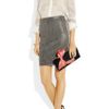 Christian Louboutin Elisa Bow Suede Clutch in Black - Lyst