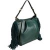 Christian Louboutin Justine Fringed Hobo in Green (red) - Lyst