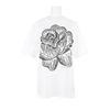 Christopher Kane Cotton Tshirt with A Rose Flocked Pattern On Front in Purple - Lyst