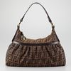 Fendi Large Chef Zucca Hobo in Brown (brown trim) - Lyst
