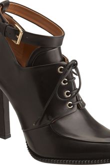Givenchy Laceup Apron Toe Bootie - Lyst