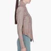 Helmut Lang Cropped Taupe Leather Jacket in Brown (taupe) - Lyst