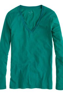 J.Crew Tissue Long Sleeve V-Neck Tee - Lyst
