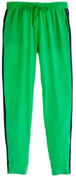 J.Crew Silk Colorblock Pant - Lyst