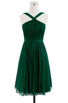J.Crew Sinclair Dress in Silk Chiffon - Lyst