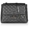 Marc Jacobs Baroque Single Extralarge Metallic Quilted Leather Shoulder Bag in Black (silver) - Lyst