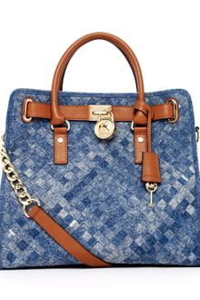 Michael by Michael Kors Hamilton Large Woven Tote - Lyst