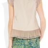 Miu Miu Silktrimmed Cottonjersey Top in Pink (blush) - Lyst