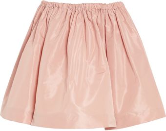 Miu Miu Flared Faille Mini Skirt - Lyst
