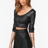 Nasty Gal Disco Daze Crop Top in Gray (black) - Lyst