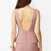 Nasty Gal Perfect Peplum Dress in Pink (blush) - Lyst