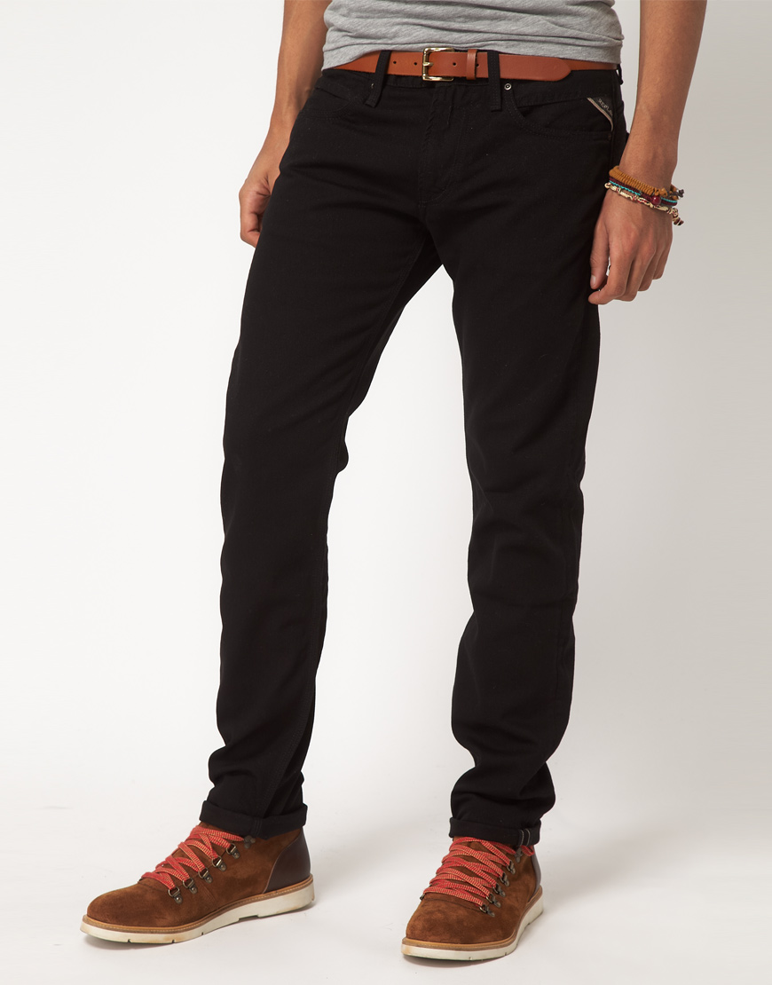 Replay Jeans Jeto Slim in Black for Men | Lyst