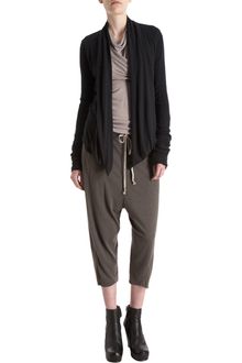 Rick Owens Lilies Asymmetric Tie Waist Cardigan - Lyst