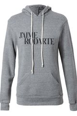 Rodarte Love Hate Hooded Sweatshirt