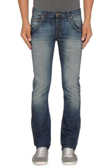 Wrangler Denim Trousers - Lyst