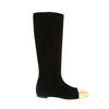 Yves Saint Laurent Black Suede Boots in Black - Lyst
